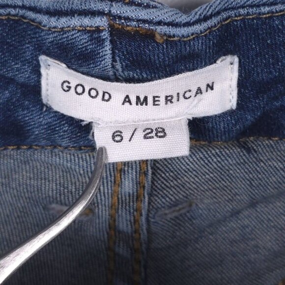 GOOD AMERICAN‎ ORGANIC COTTON/Elastane Skinny Jeans GLDV8737  Blue609 Size 6/28 - Picture 4 of 10